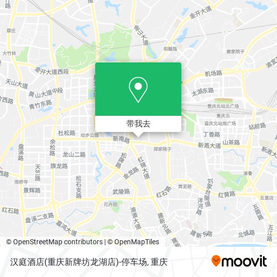 汉庭酒店(重庆新牌坊龙湖店)-停车场地图