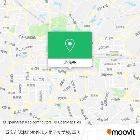 重庆市诺林巴蜀外籍人员子女学校地图