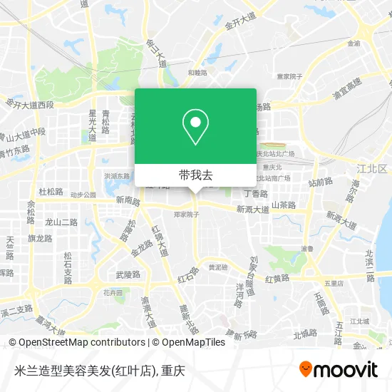 米兰造型美容美发(红叶店)地图