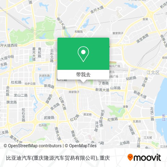 比亚迪汽车(重庆隆源汽车贸易有限公司)地图