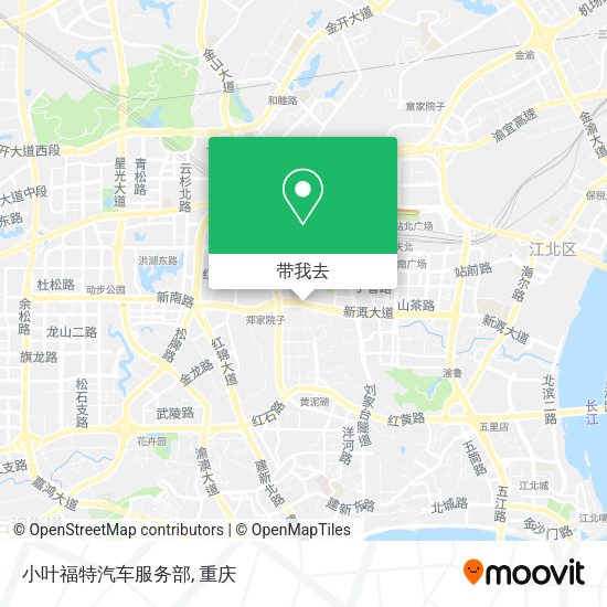 小叶福特汽车服务部地图