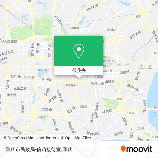 重庆市民政局-信访接待室地图