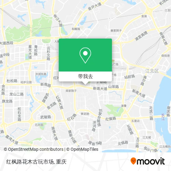 红枫路花木古玩市场地图
