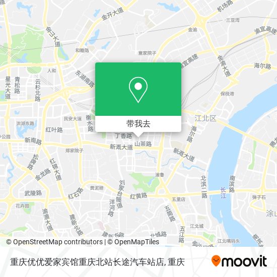 重庆优优爱家宾馆重庆北站长途汽车站店地图