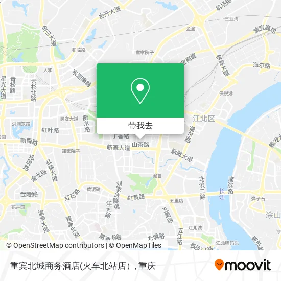 重宾北城商务酒店地图