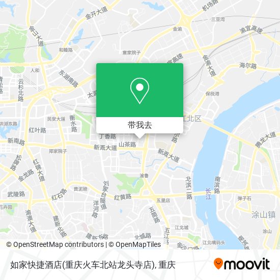 如家快捷酒店(重庆火车北站龙头寺店)地图