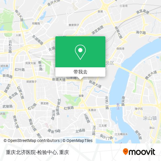 重庆北济医院-检验中心地图