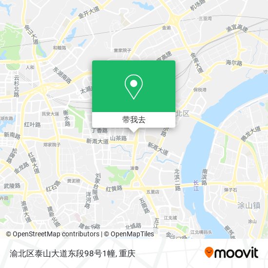 渝北区泰山大道东段98号1幢地图