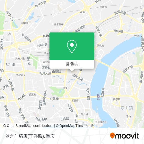健之佳药店(丁香路)地图
