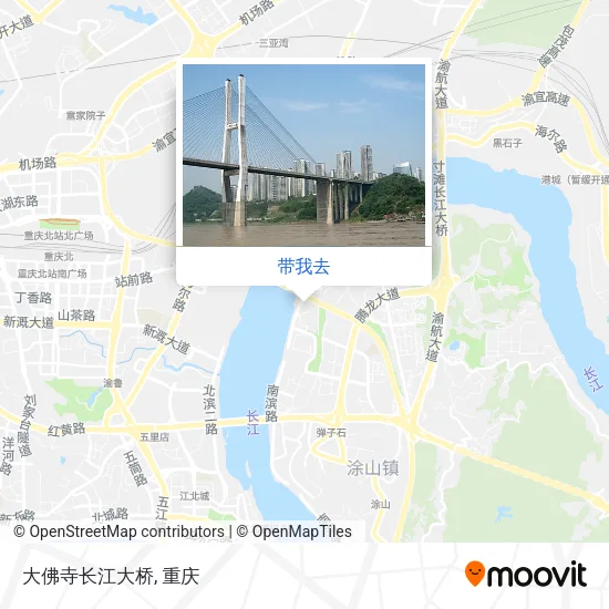 大佛寺长江大桥地图