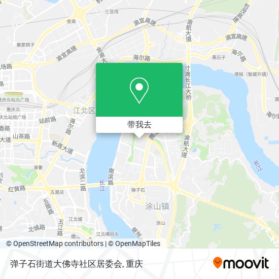 弹子石街道大佛寺社区居委会地图