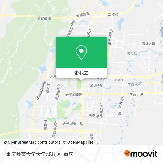 重庆师范大学大学城校区地图