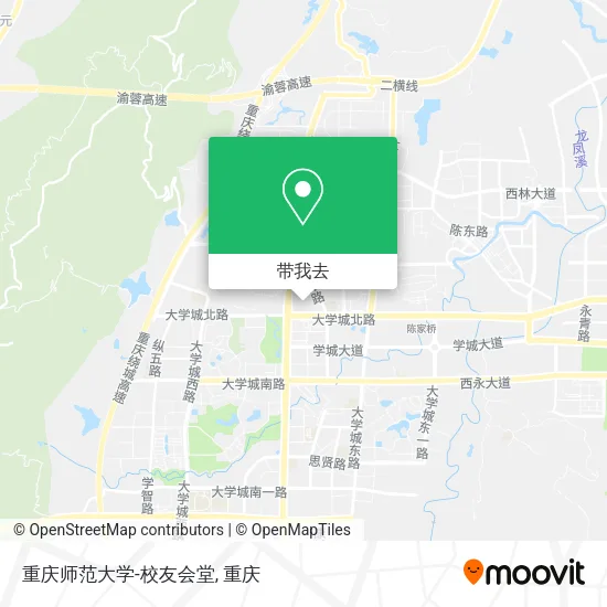 重庆师范大学-校友会堂地图
