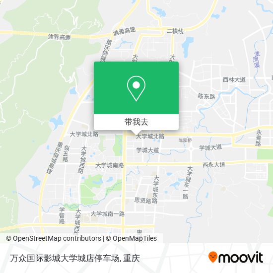 万众国际影城大学城店停车场地图