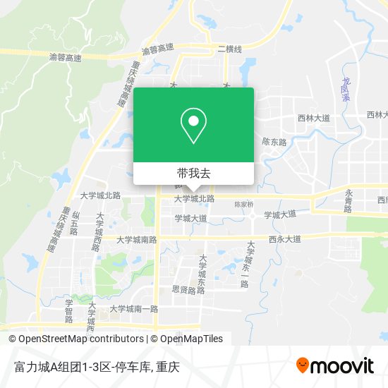 富力城A组团1-3区-停车库地图