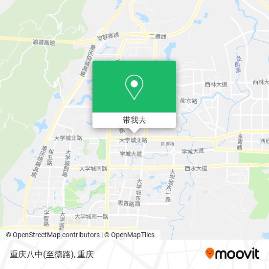 重庆八中(至德路)地图
