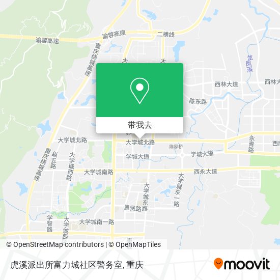 虎溪派出所富力城社区警务室地图