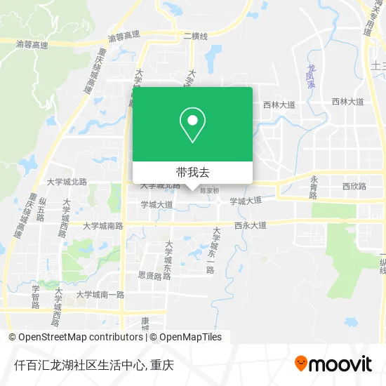 仟百汇龙湖社区生活中心地图