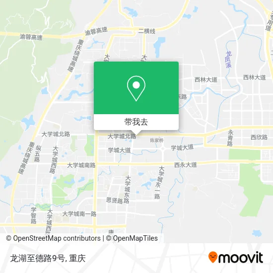 龙湖至德路9号地图