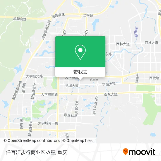 仟百汇步行商业区-A座地图