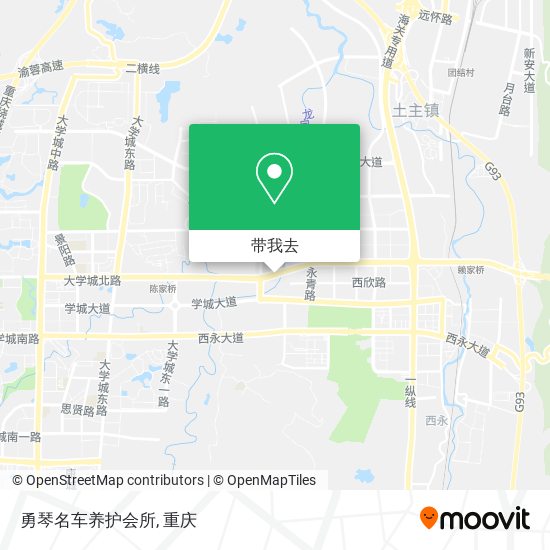 勇琴名车养护会所地图