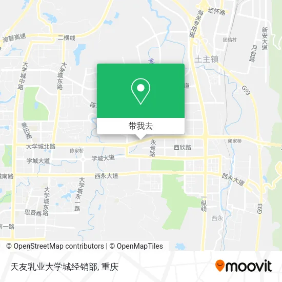 天友乳业大学城经销部地图