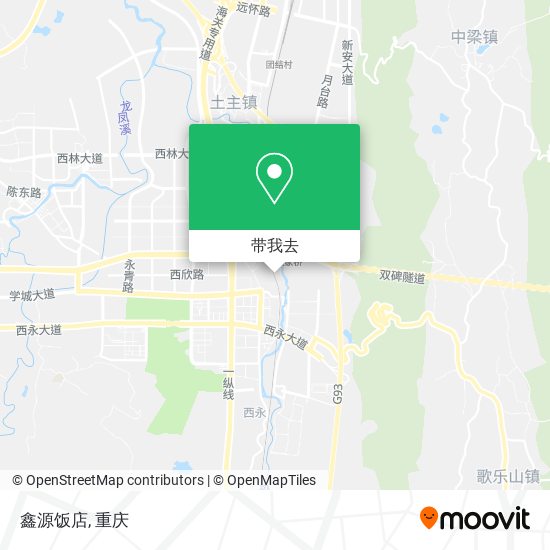 鑫源饭店地图