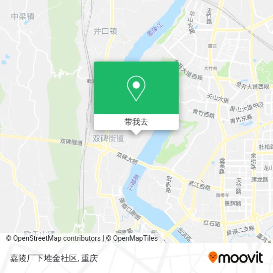 嘉陵厂下堆金社区地图