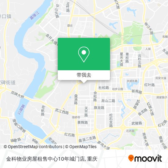 金科物业房屋租售中心10年城门店地图