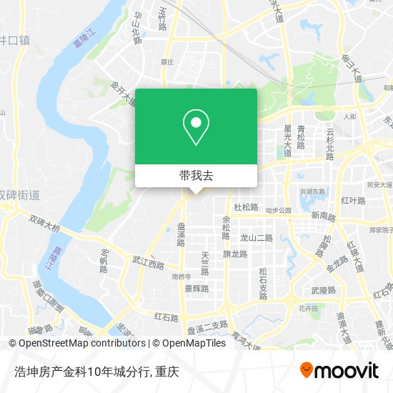 浩坤房产金科10年城分行地图