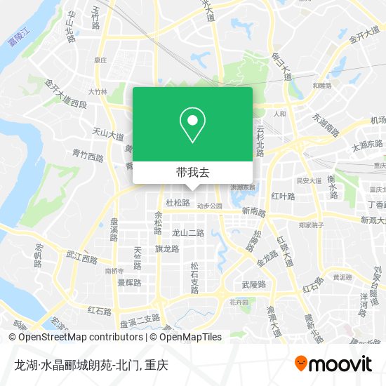 龙湖·水晶郦城朗苑-北门地图