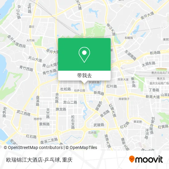 欧瑞锦江大酒店-乒乓球地图