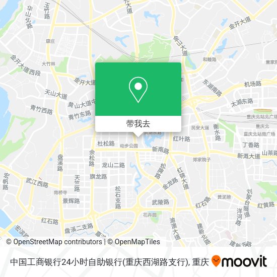 中国工商银行24小时自助银行(重庆西湖路支行)地图