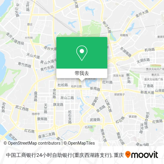 中国工商银行24小时自助银行(重庆西湖路支行)地图