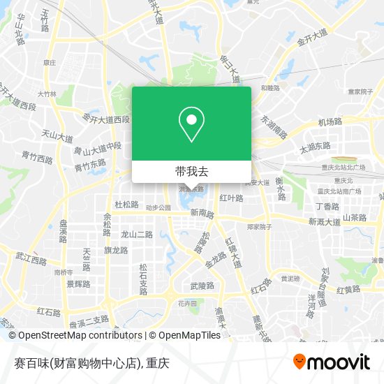 赛百味(财富购物中心店)地图