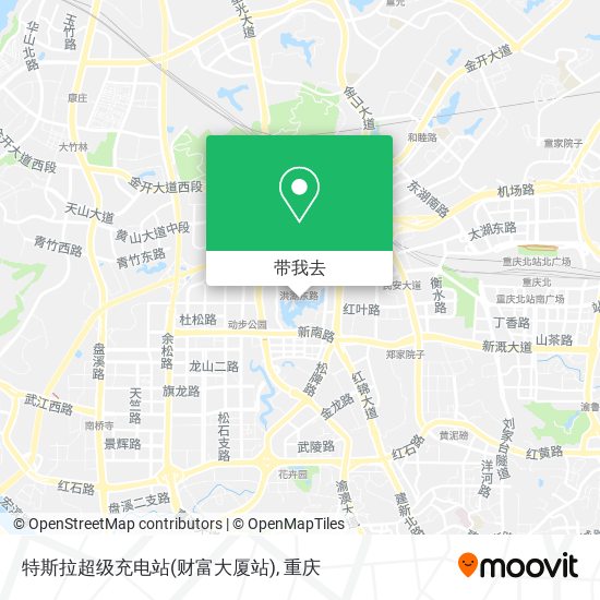 特斯拉超级充电站(财富大厦站)地图