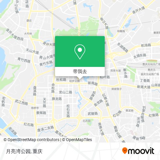 月亮湾公园地图