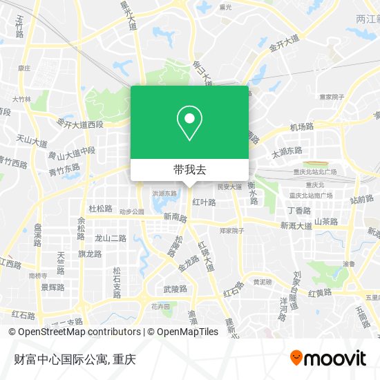 财富中心国际公寓地图