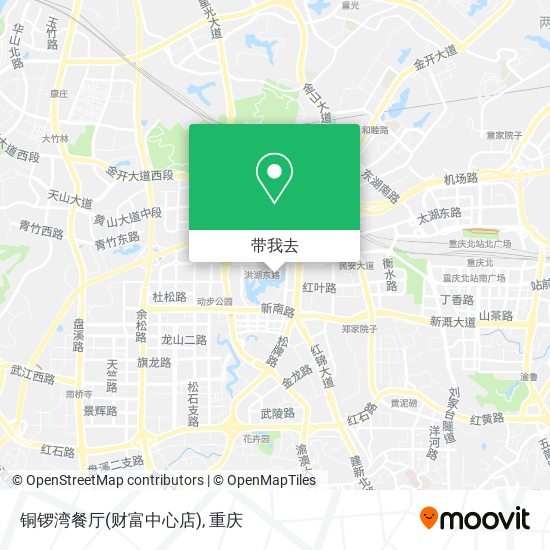 铜锣湾餐厅(财富中心店)地图