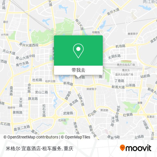 米格尔·宜嘉酒店-租车服务地图