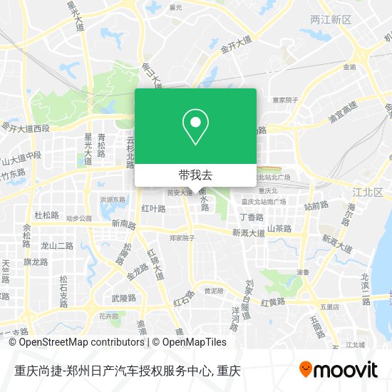 重庆尚捷-郑州日产汽车授权服务中心地图