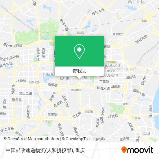中国邮政速递物流(人和揽投部)地图