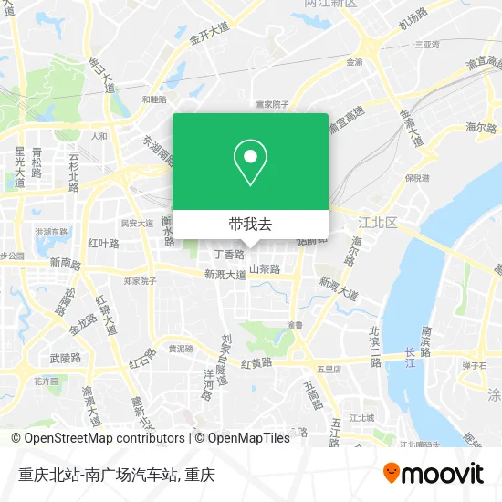 重庆北站-南广场汽车站地图