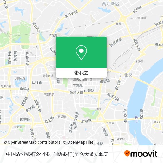 中国农业银行24小时自助银行(昆仑大道)地图
