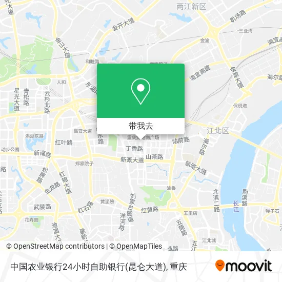 中国农业银行24小时自助银行(昆仑大道)地图