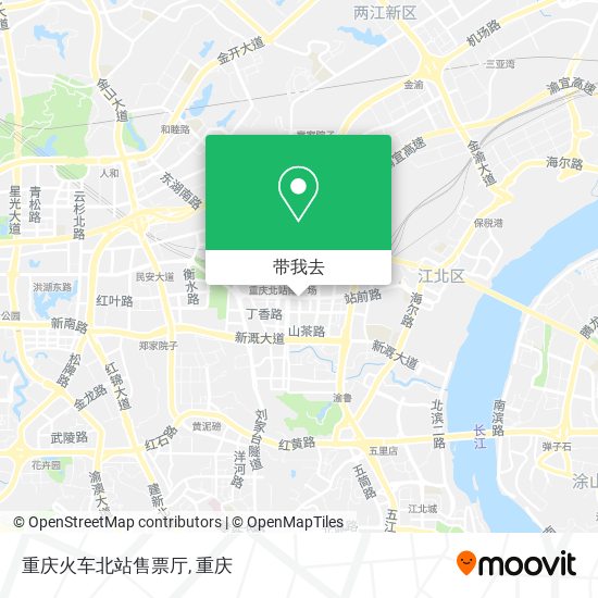 重庆火车北站售票厅地图