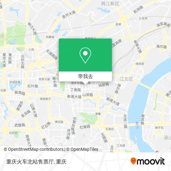 重庆火车北站售票厅地图