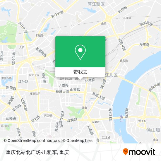 重庆北站北广场-出租车地图