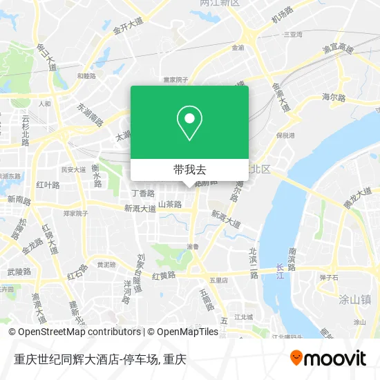 重庆世纪同辉大酒店-停车场地图