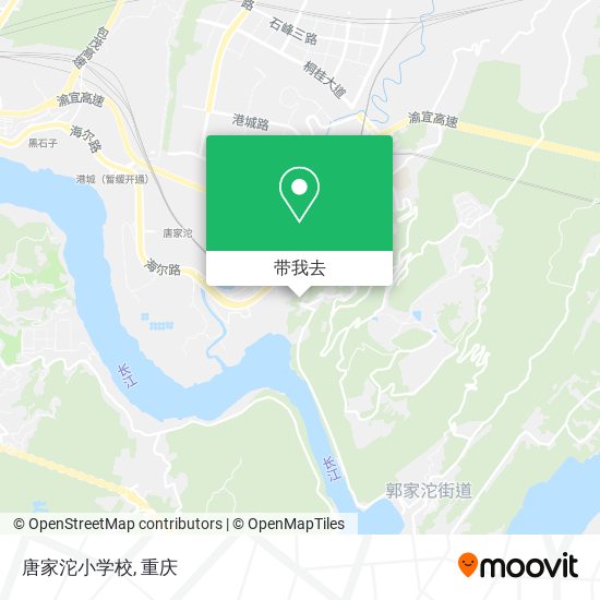 唐家沱小学校地图